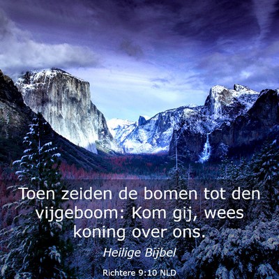 Picture 03 - Richtere 9:10 NLD - Toen zeiden de bomen tot den vijgeboom: Kom gij, - Bible Verse Picture