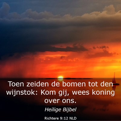 Picture 03 - Richtere 9:12 NLD - Toen zeiden de bomen tot den wijnstok: Kom gij, - Bible Verse Picture