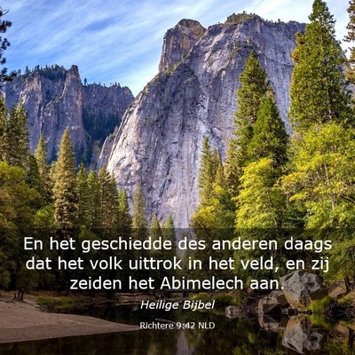 Picture 03 - Richtere 9:42 NLD - En het geschiedde des anderen daags dat het volk - Bible Verse Picture