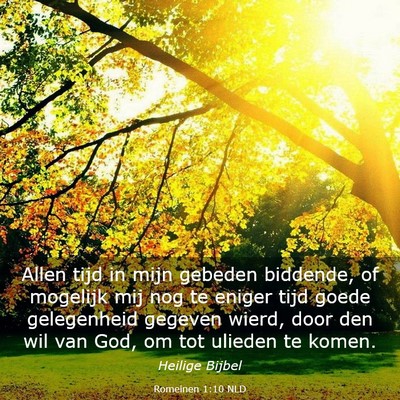 Picture 03 - Romeinen 1:10 NLD - Allen tijd in mijn gebeden biddende, of mogelijk - Bible Verse Picture