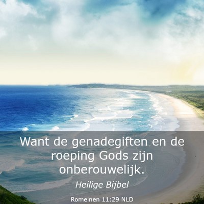 Picture 03 - Romeinen 11:29 NLD - Want de genadegiften en de roeping Gods zijn - Bible Verse Picture
