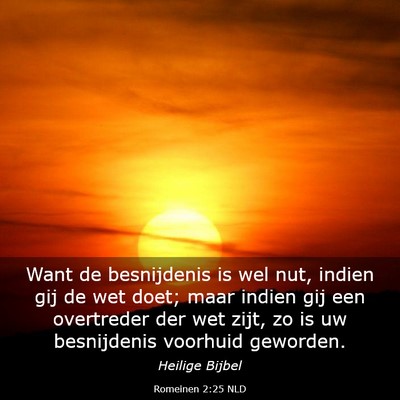 Picture 03 - Romeinen 2:25 NLD - Want de besnijdenis is wel nut, indien gij de wet - Bible Verse Picture