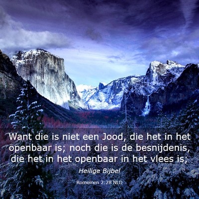 Picture 03 - Romeinen 2:28 NLD - Want die is niet een Jood, die het in het - Bible Verse Picture