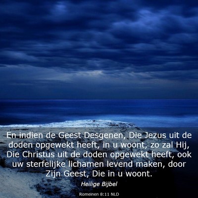Picture 03 - Romeinen 8:11 NLD - En indien de Geest Desgenen, Die Jezus uit de - Bible Verse Picture