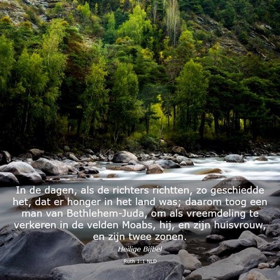 Picture 03 - Ruth 1:1 NLD - In de dagen, als de richters richtten, zo - Bible Verse Picture