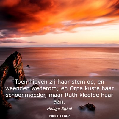 Picture 03 - Ruth 1:14 NLD - Toen hieven zij haar stem op, en weenden wederom; - Bible Verse Picture
