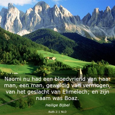 Picture 03 - Ruth 2:1 NLD - Naomi nu had een bloedvriend van haar man, een - Bible Verse Picture