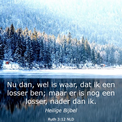 Picture 03 - Ruth 3:12 NLD - Nu dan, wel is waar, dat ik een losser ben; maar - Bible Verse Picture