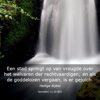 Picture 03 - Spreuken 11:10 NLD - Een stad springt op van vreugde over het welvaren - Bible Verse Picture