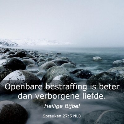 Picture 03 - Spreuken 27:5 NLD - Openbare bestraffing is beter dan verborgene - Bible Verse Picture