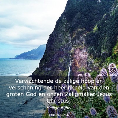 Picture 03 - Titus 2:13 NLD - Verwachtende de zalige hoop en verschijning der - Bible Verse Picture