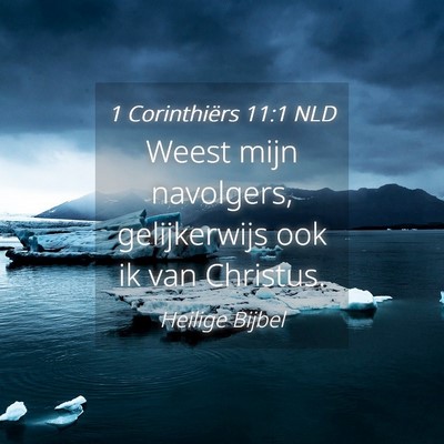 Picture 04 - 1 Corinthiërs 11:1 NLD - Weest mijn navolgers, gelijkerwijs ook ik van - Bible Verse Picture