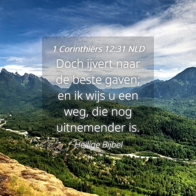 Picture 04 - 1 Corinthiërs 12:31 NLD - Doch ijvert naar de beste gaven; en ik wijs u een - Bible Verse Picture