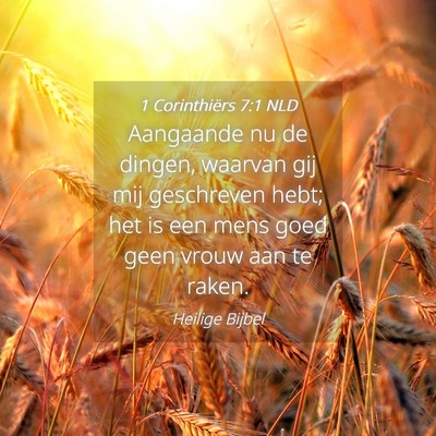 Picture 04 - 1 Corinthiërs 7:1 NLD - Aangaande nu de dingen, waarvan gij mij - Bible Verse Picture