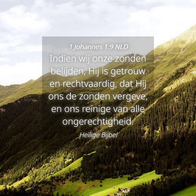 Picture 04 - 1 Johannes 1:9 NLD - Indien wij onze zonden belijden, Hij is getrouw - Bible Verse Picture