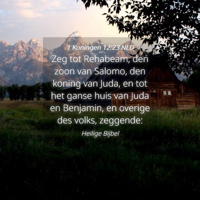 Picture 04 - 1 Koningen 12:23 NLD - Zeg tot Rehabeam, den zoon van Salomo, den koning - Bible Verse Picture