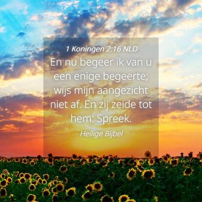 Picture 04 - 1 Koningen 2:16 NLD - En nu begeer ik van u een enige begeerte; wijs - Bible Verse Picture