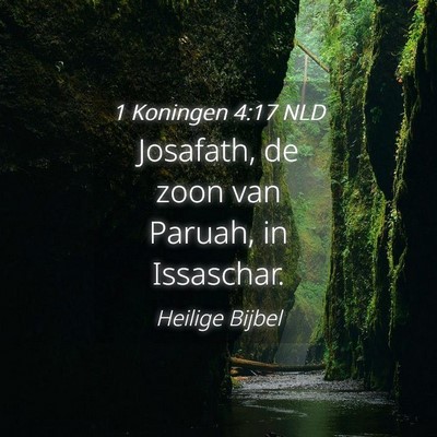 Picture 04 - 1 Koningen 4:17 NLD - Josafath, de zoon van Paruah, in - Bible Verse Picture