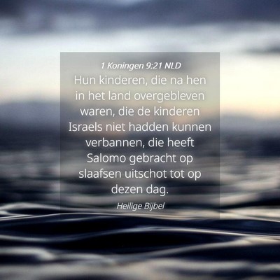 Picture 04 - 1 Koningen 9:21 NLD - Hun kinderen, die na hen in het land overgebleven - Bible Verse Picture