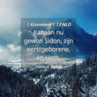 Picture 04 - 1 Kronieken 1:13 NLD - Kanaan nu gewon Sidon, zijn eerstgeborene, en - Bible Verse Picture