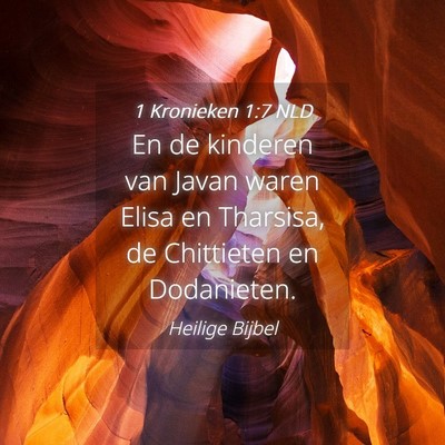 Picture 04 - 1 Kronieken 1:7 NLD - En de kinderen van Javan waren Elisa en Tharsisa, - Bible Verse Picture