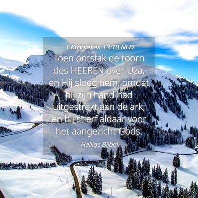 Picture 04 - 1 Kronieken 13:10 NLD - Toen ontstak de toorn des HEEREN over Uza, en Hij - Bible Verse Picture