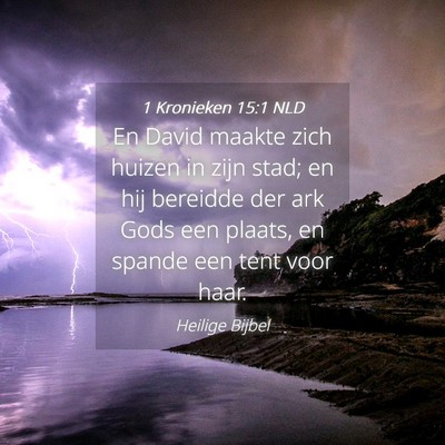 Picture 04 - 1 Kronieken 15:1 NLD - En David maakte zich huizen in zijn stad; en hij - Bible Verse Picture