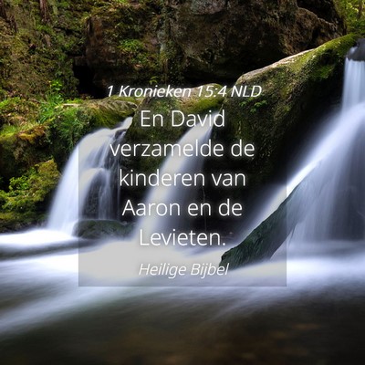 Picture 04 - 1 Kronieken 15:4 NLD - En David verzamelde de kinderen van Aaron en de - Bible Verse Picture