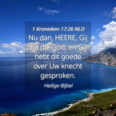 Picture 04 - 1 Kronieken 17:26 NLD - Nu dan, HEERE, Gij zijt die God; en Gij hebt dit - Bible Verse Picture