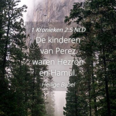 Picture 04 - 1 Kronieken 2:5 NLD - De kinderen van Perez waren Hezron en - Bible Verse Picture