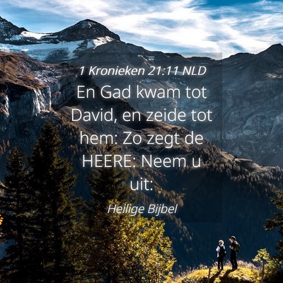 Picture 04 - 1 Kronieken 21:11 NLD - En Gad kwam tot David, en zeide tot hem: Zo zegt - Bible Verse Picture