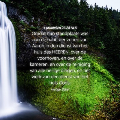 Picture 04 - 1 Kronieken 23:28 NLD - Omdat hun standplaats was aan de hand der zonen - Bible Verse Picture