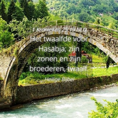 Picture 04 - 1 Kronieken 25:19 NLD - Het twaalfde voor Hasabja; zijn zonen en zijn - Bible Verse Picture