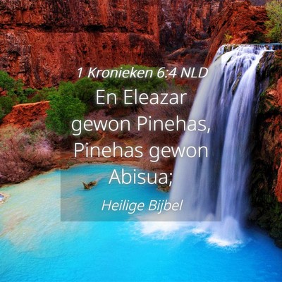 Picture 04 - 1 Kronieken 6:4 NLD - En Eleazar gewon Pinehas, Pinehas gewon - Bible Verse Picture