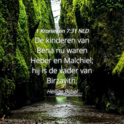 Picture 04 - 1 Kronieken 7:31 NLD - De kinderen van Beria nu waren Heber en Malchiel; - Bible Verse Picture