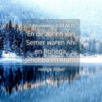Picture 04 - 1 Kronieken 7:34 NLD - En de zonen van Semer waren Ahi en Rohega, - Bible Verse Picture