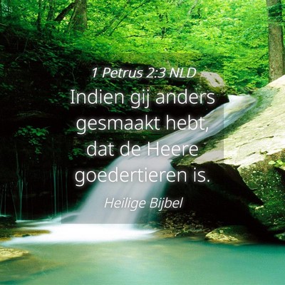 Picture 04 - 1 Petrus 2:3 NLD - Indien gij anders gesmaakt hebt, dat de Heere - Bible Verse Picture