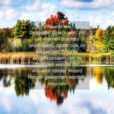 Picture 04 - 1 Petrus 3:1 NLD - Desgelijks gij vrouwen, zijt uw eigenen mannen - Bible Verse Picture
