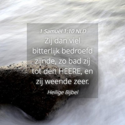 Picture 04 - 1 Samuël 1:10 NLD - Zij dan viel bitterlijk bedroefd zijnde, zo bad - Bible Verse Picture