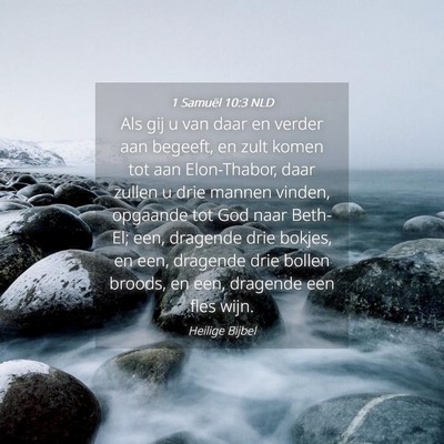 Picture 04 - 1 Samuël 10:3 NLD - Als gij u van daar en verder aan begeeft, en zult - Bible Verse Picture
