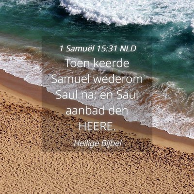 Picture 04 - 1 Samuël 15:31 NLD - Toen keerde Samuel wederom Saul na; en Saul - Bible Verse Picture