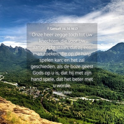 Picture 04 - 1 Samuël 16:16 NLD - Onze heer zegge toch tot uw knechten, die voor uw - Bible Verse Picture