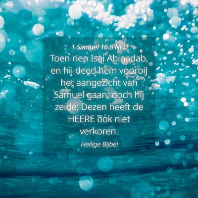 Picture 04 - 1 Samuël 16:8 NLD - Toen riep Isai Abinadab, en hij deed hem voorbij - Bible Verse Picture