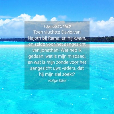 Picture 04 - 1 Samuël 20:1 NLD - Toen vluchtte David van Najoth bij Rama, en hij - Bible Verse Picture