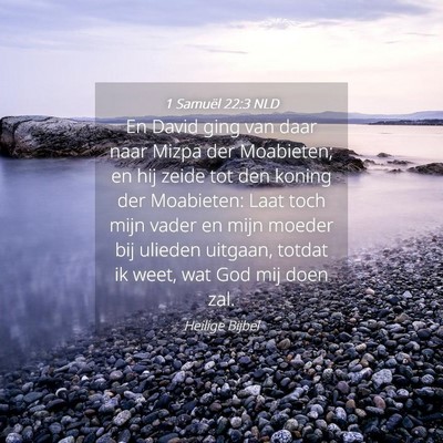 Picture 04 - 1 Samuël 22:3 NLD - En David ging van daar naar Mizpa der Moabieten; - Bible Verse Picture