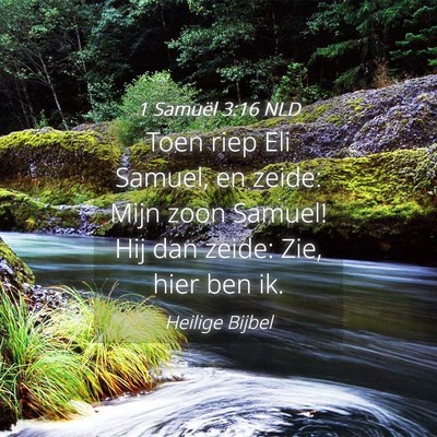 Picture 04 - 1 Samuël 3:16 NLD - Toen riep Eli Samuel, en zeide: Mijn zoon Samuel! - Bible Verse Picture