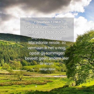 Picture 04 - 1 Timotheüs 1:3 NLD - Gelijk ik u vermaand heb, dat gij te Efeze zoudt - Bible Verse Picture