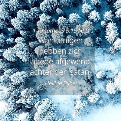 Picture 04 - 1 Timotheüs 5:15 NLD - Want enigen hebben zich alrede afgewend achter - Bible Verse Picture