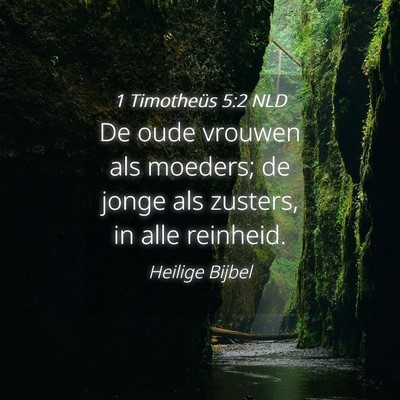 Picture 04 - 1 Timotheüs 5:2 NLD - De oude vrouwen als moeders; de jonge als - Bible Verse Picture