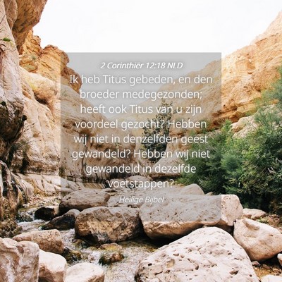 Picture 04 - 2 Corinthiër 12:18 NLD - Ik heb Titus gebeden, en den broeder - Bible Verse Picture